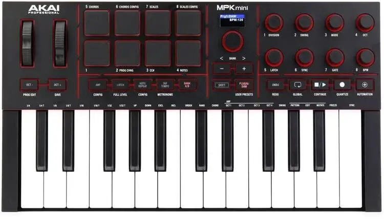 میدی کنترلر akai mpk mini iv
